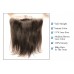 Human Virgin Hair Yaki Straight 13x4 Lace Frontal Closure With Baby Hair,Natural Color